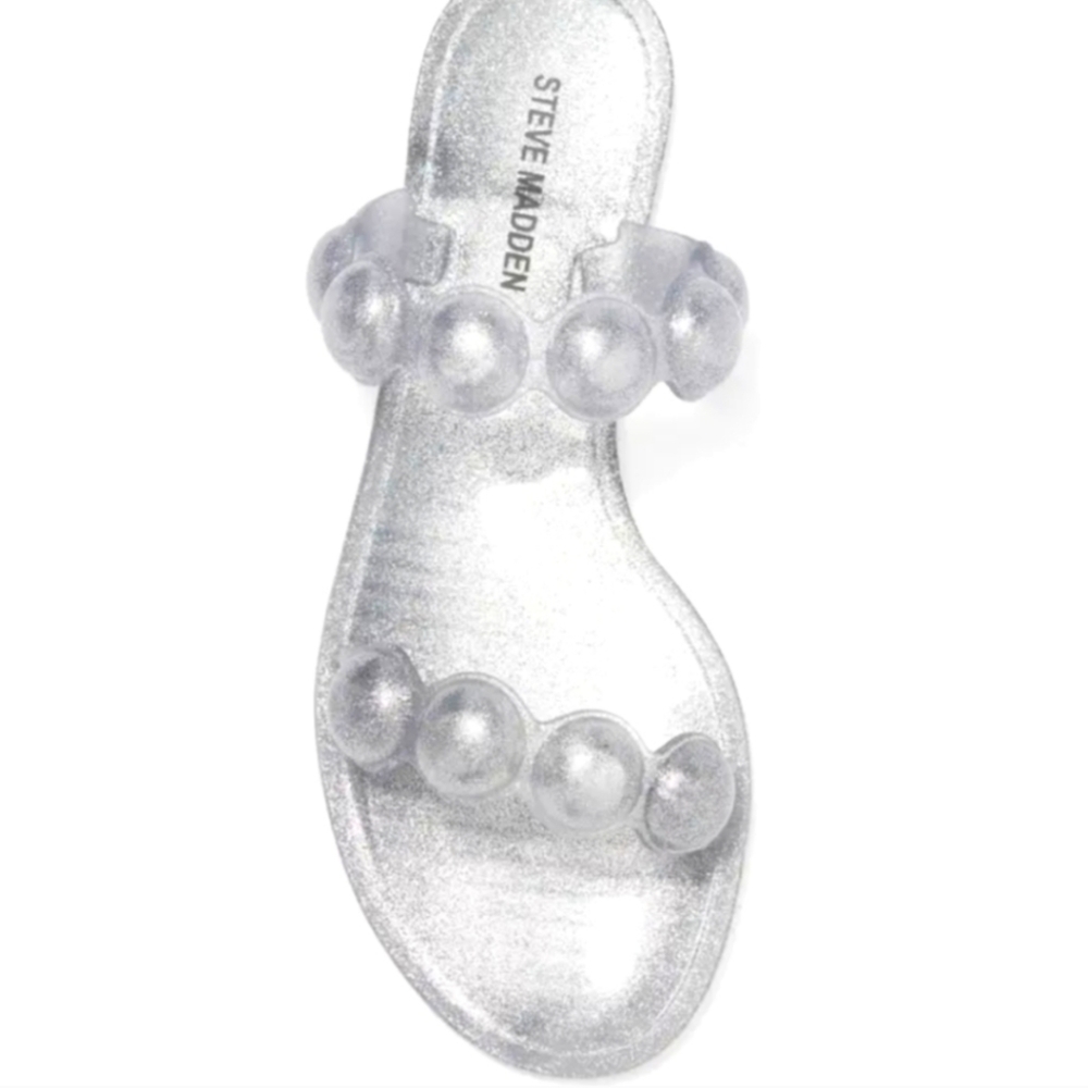 Steve Madden Zaza Clear Bubble Strap Sandals Size 7